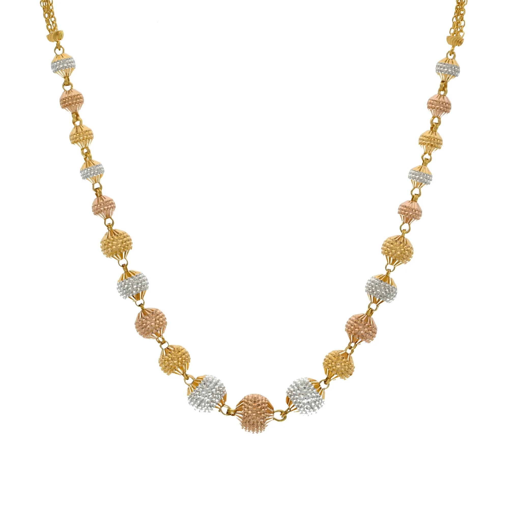 22K Gold Multi Tone Gold Divah Chain