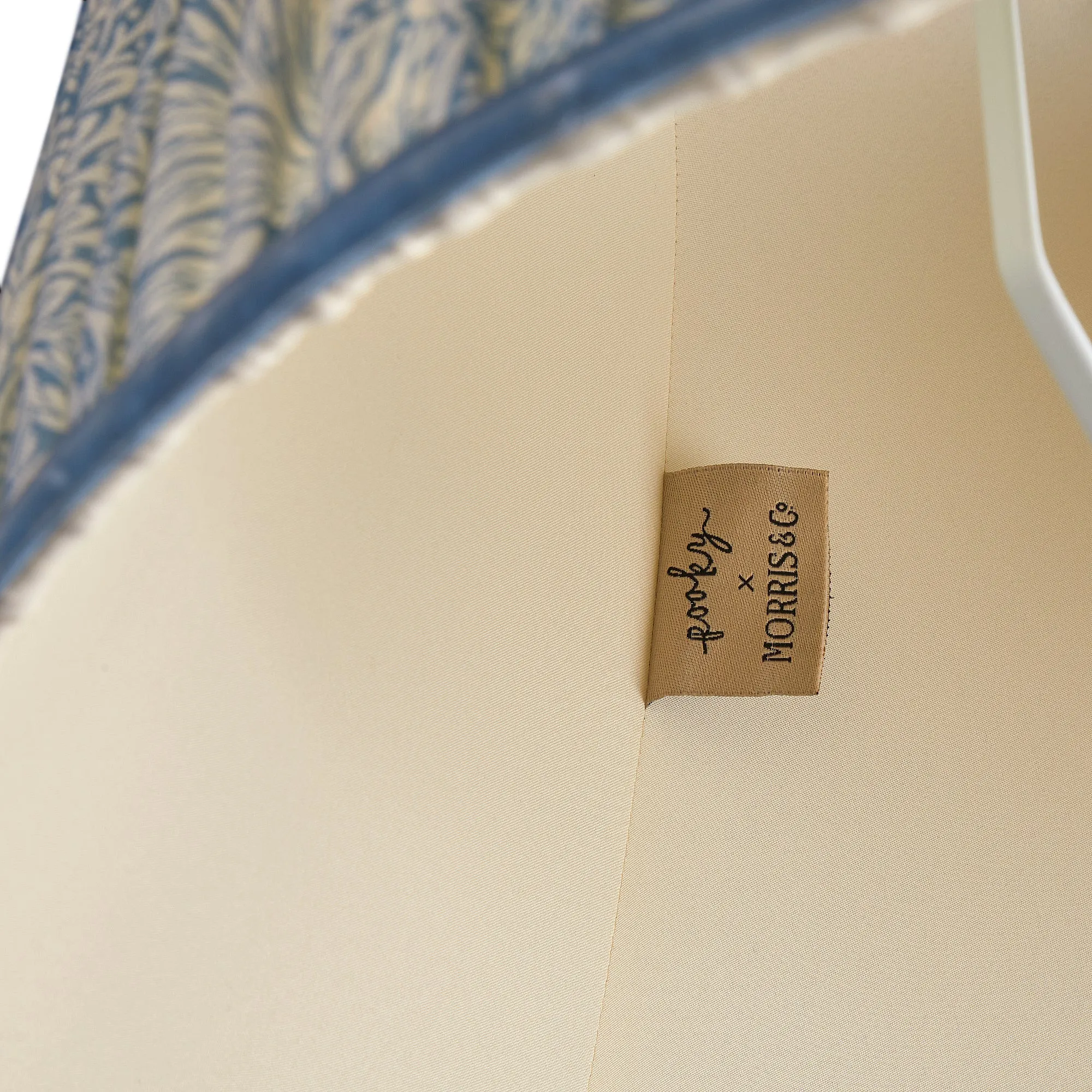 25cm empire shade in china blue Marigold linen by Morris & Co.