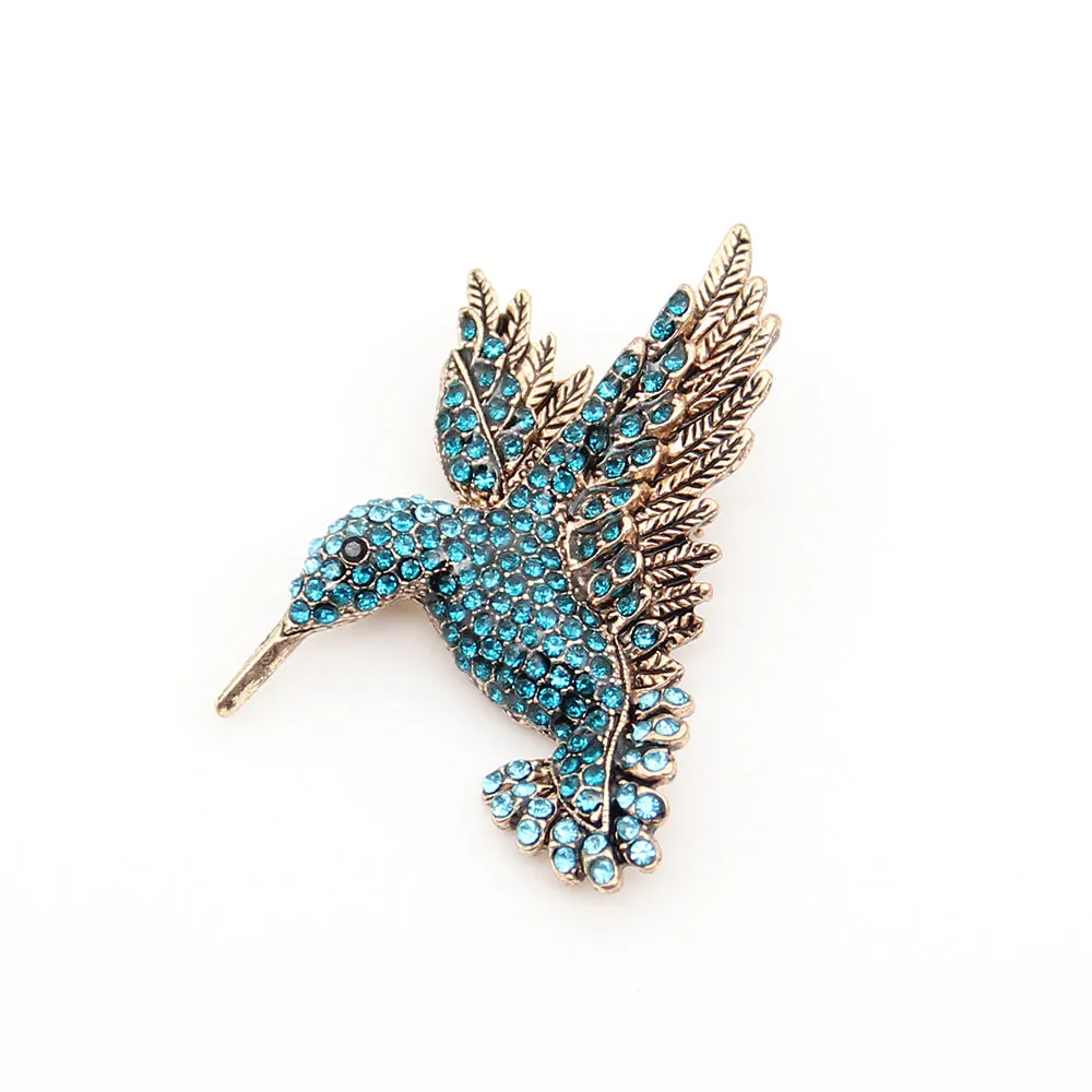 5x5cm Alloy Rhinestone Bird Brooch Pin Clear Crystal Animal Hummingbird Brooch Pin Accessories Christmas Brooch,fashionable Jewelry for Nurse/Doctor/Staff/teacher