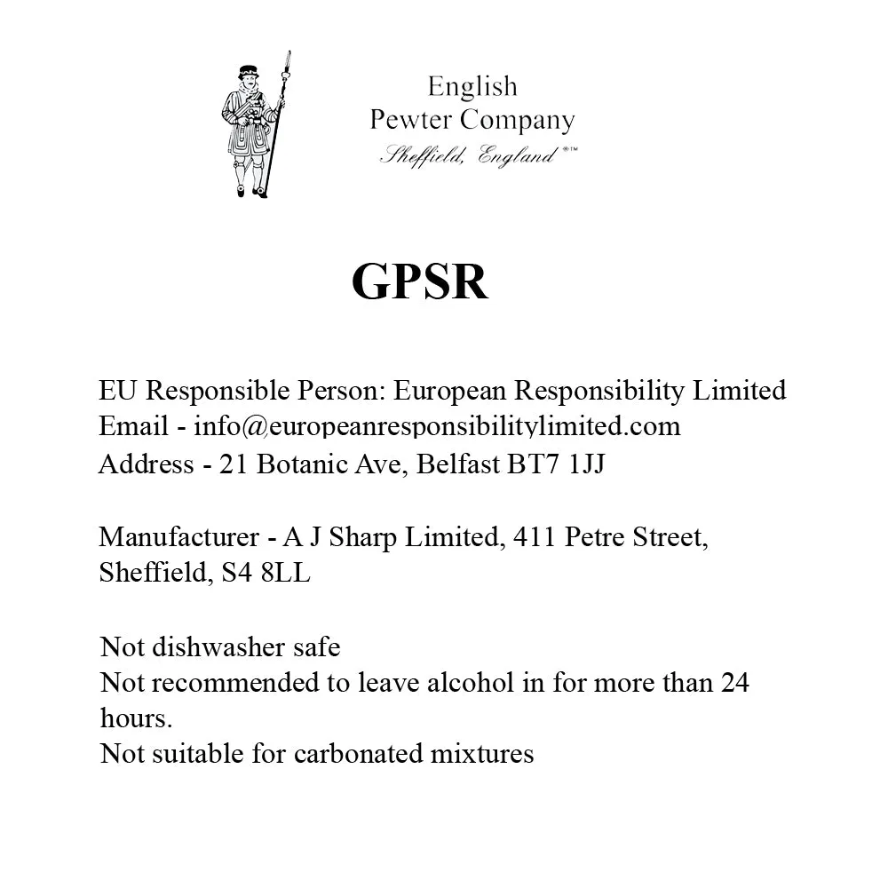 6oz Plain Traditional Pewter Hip Flask