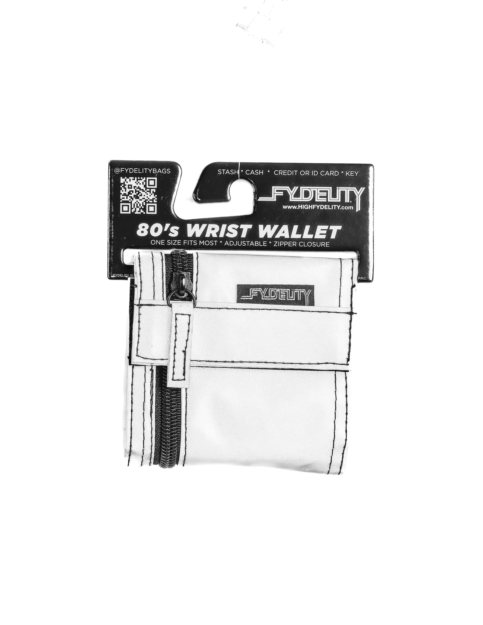 80's Wrist Wallet | Reflective Silver