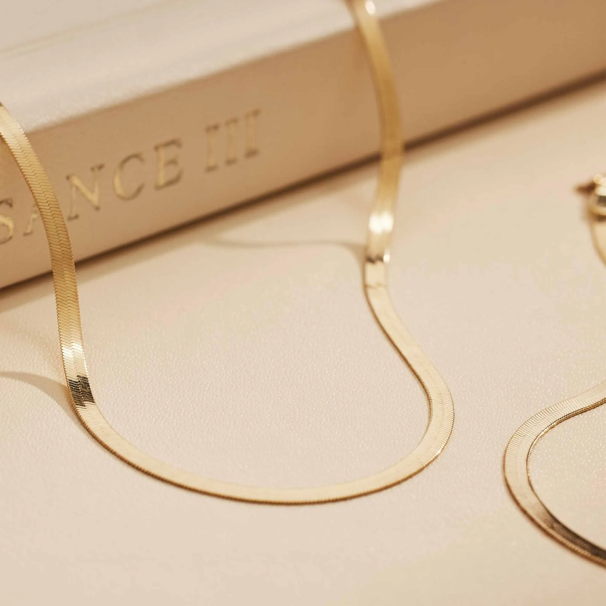 Aidee Leontine 14 karat gold snake necklace