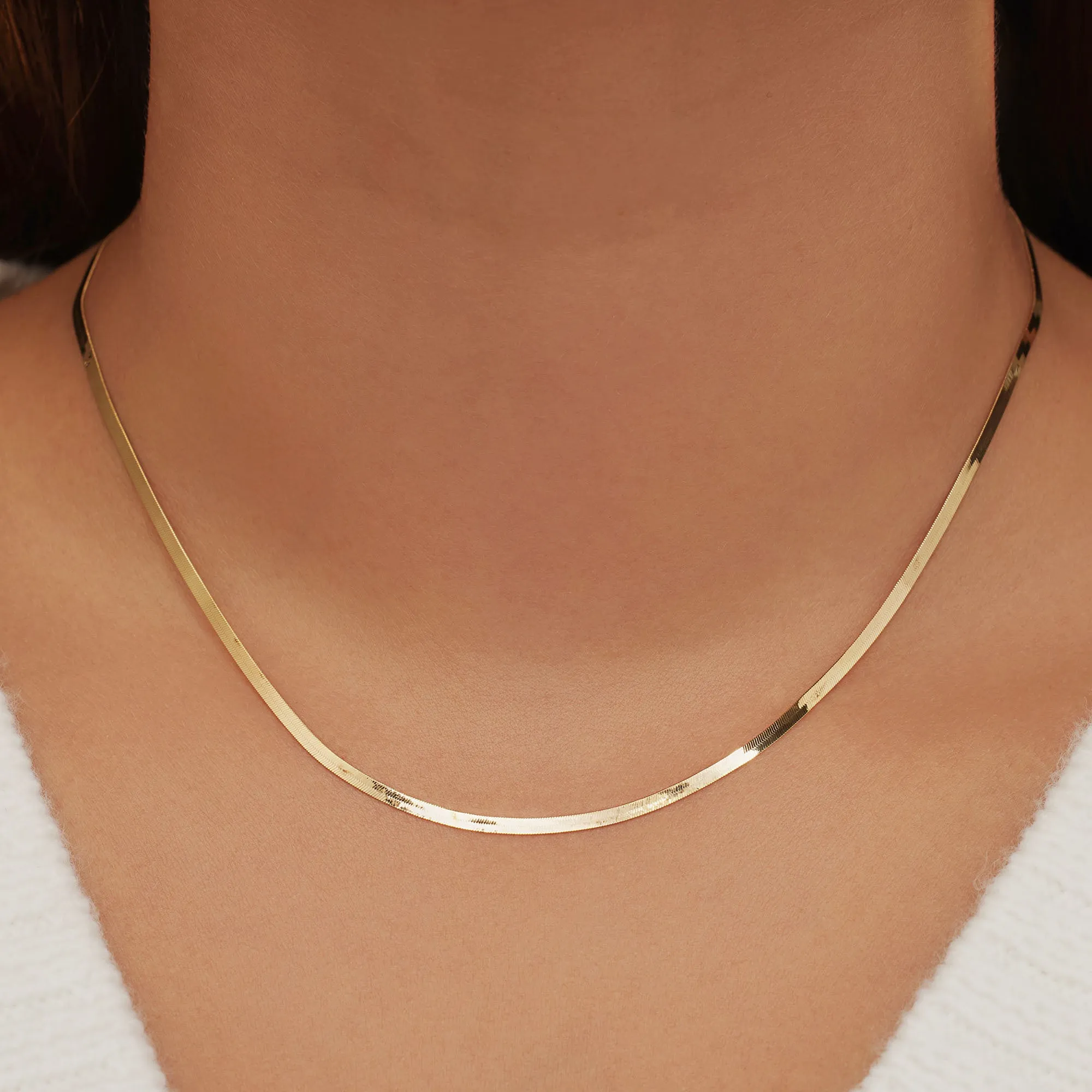 Aidee Leontine 14 karat gold snake necklace