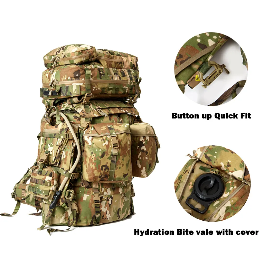 AKmax Assembly Rucksack Backpack Hydration Pack System with Frame and Hip Belt OCP