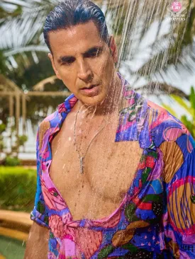 Akshay Kumar In Stainless Steel Cuban Cylindrical Pendant