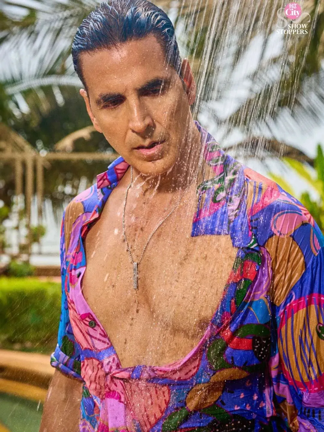 Akshay Kumar In Stainless Steel Cuban Cylindrical Pendant
