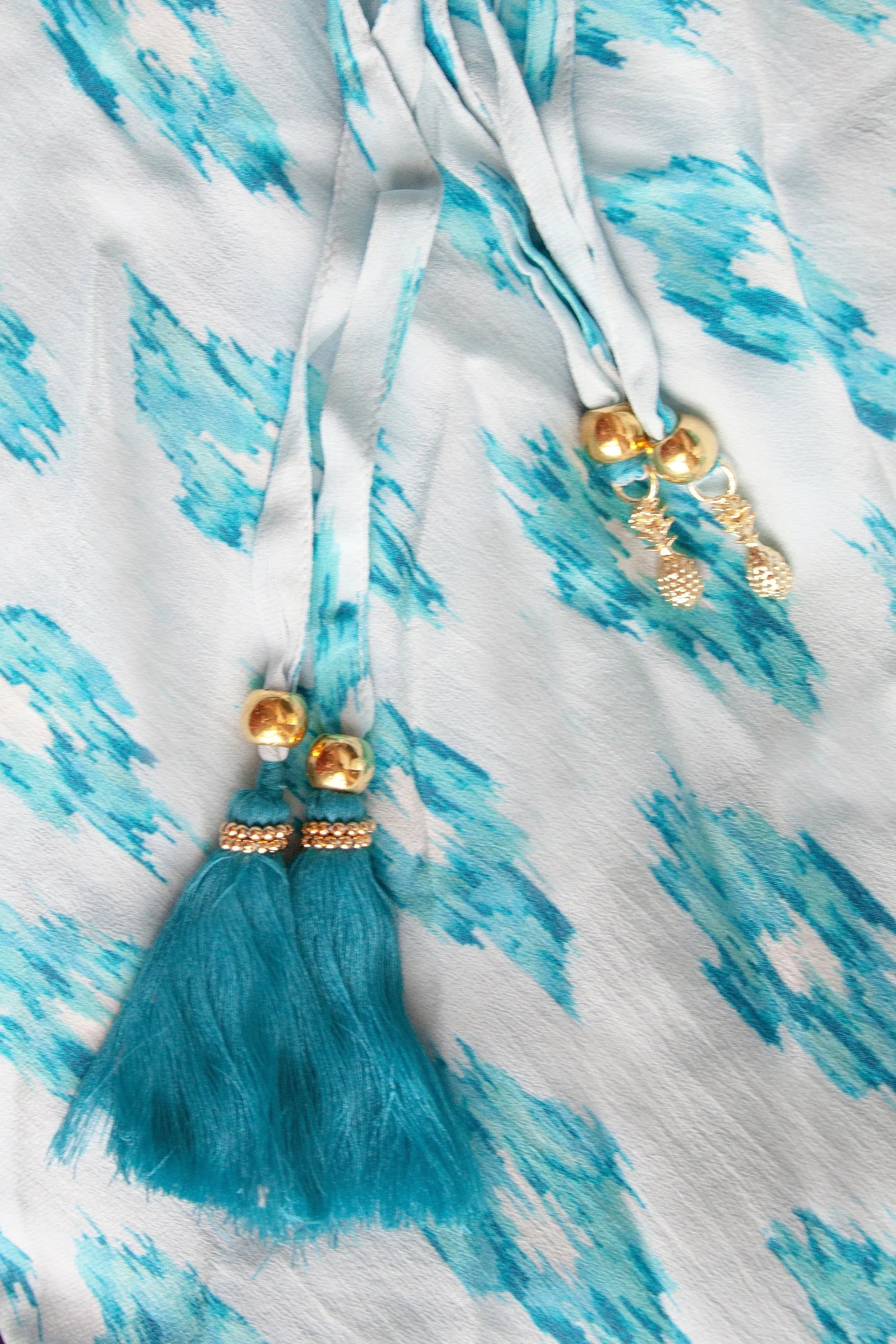 AQUAMARINE DREAM SILK IBIZA DRESS