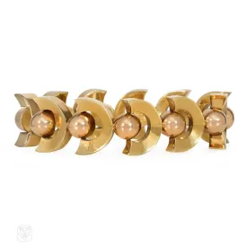 Austrian Retro two-color gold bracelet