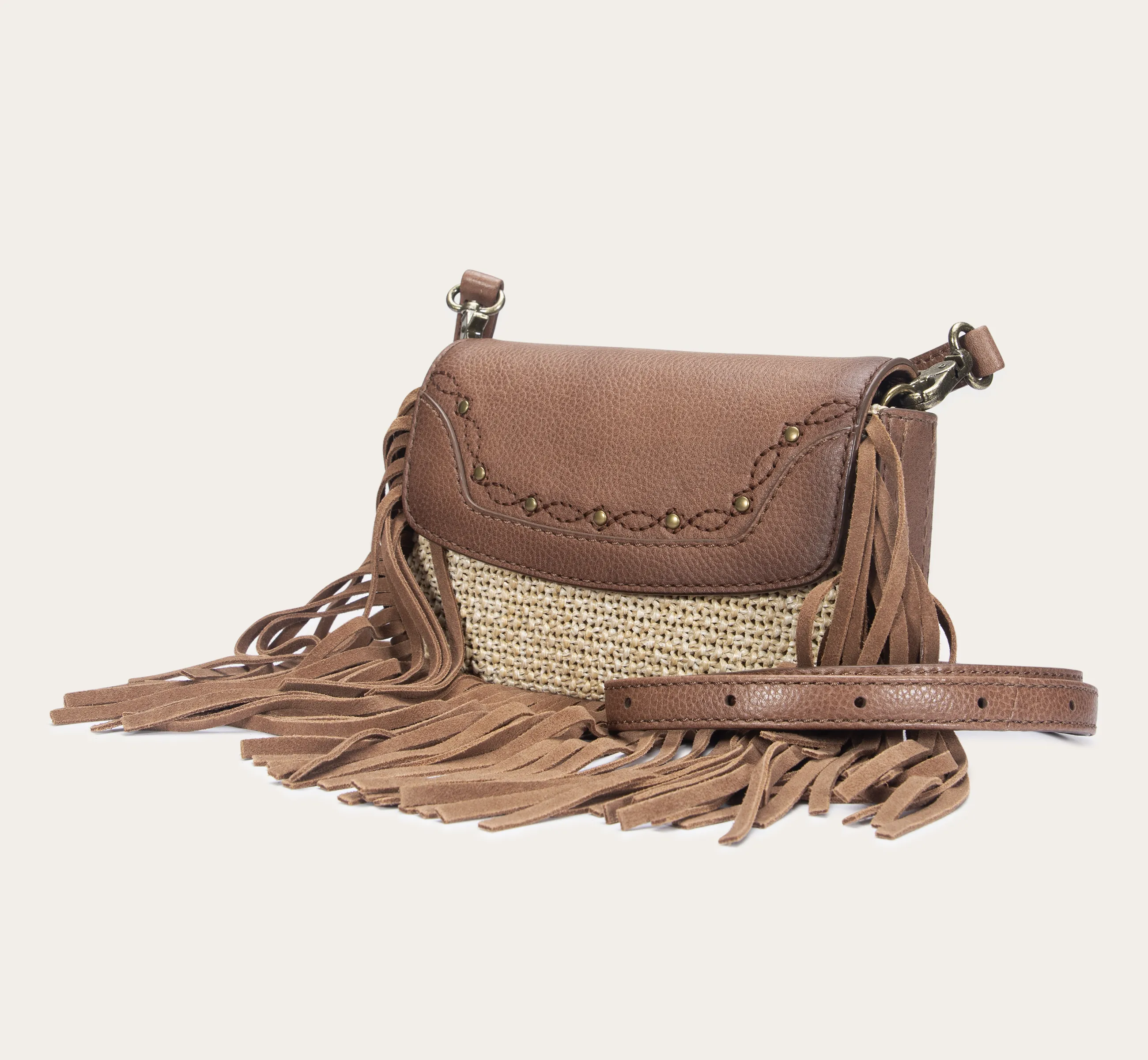 Ava Raffia Convertible Belt Bag