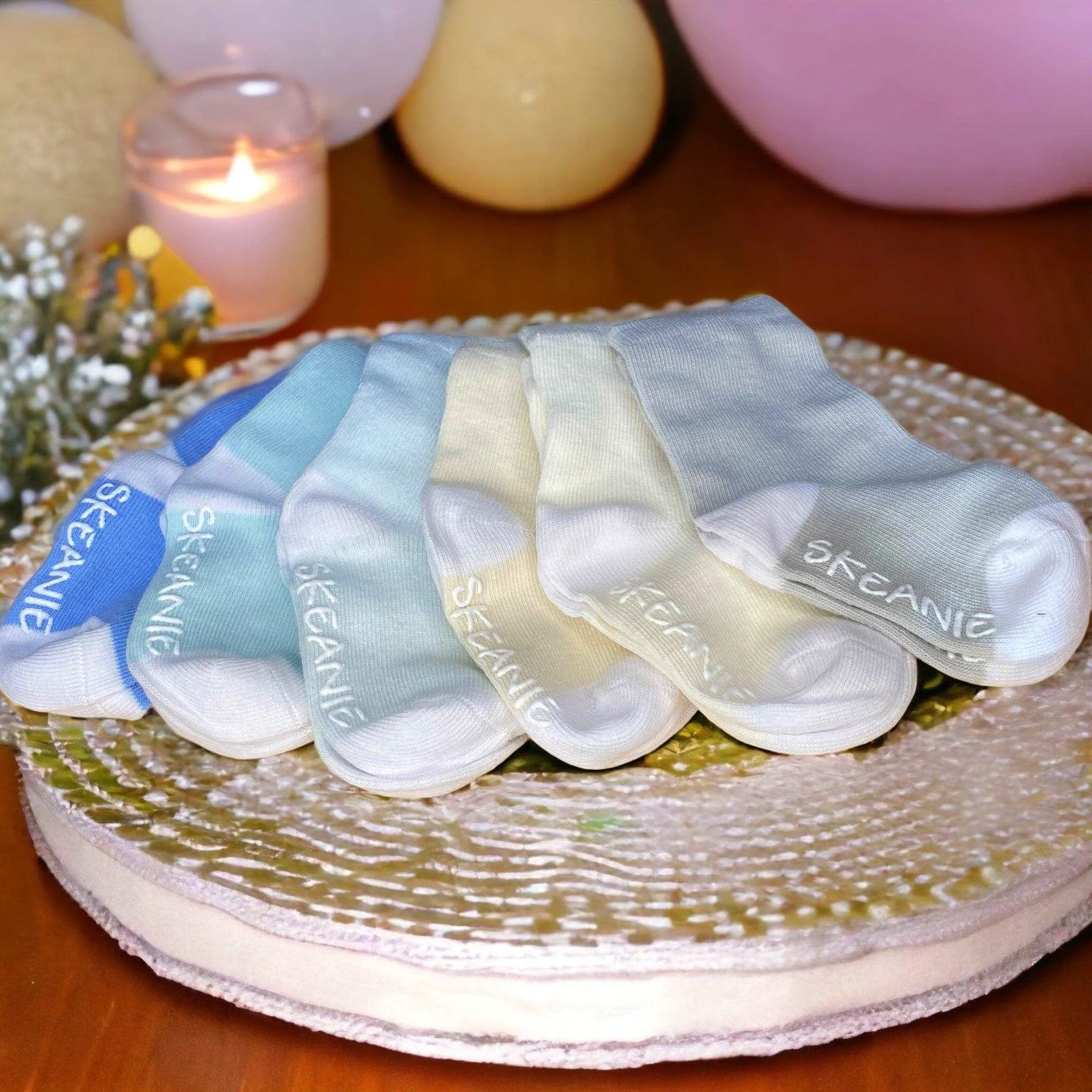 Baby Socks Neutral 6 Pack (0-12 Months)