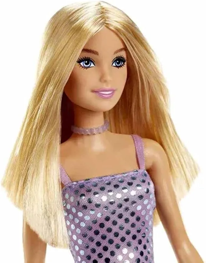 BARBIE GLITZ DOLL Blonde with Purple Dress