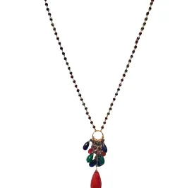 Beaded Charm Loop Necklace
