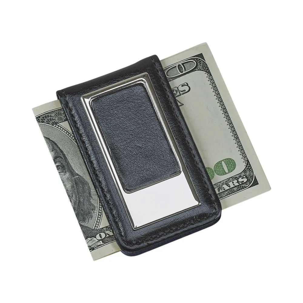 Black Leatherette Money Clip by Creative Gifts