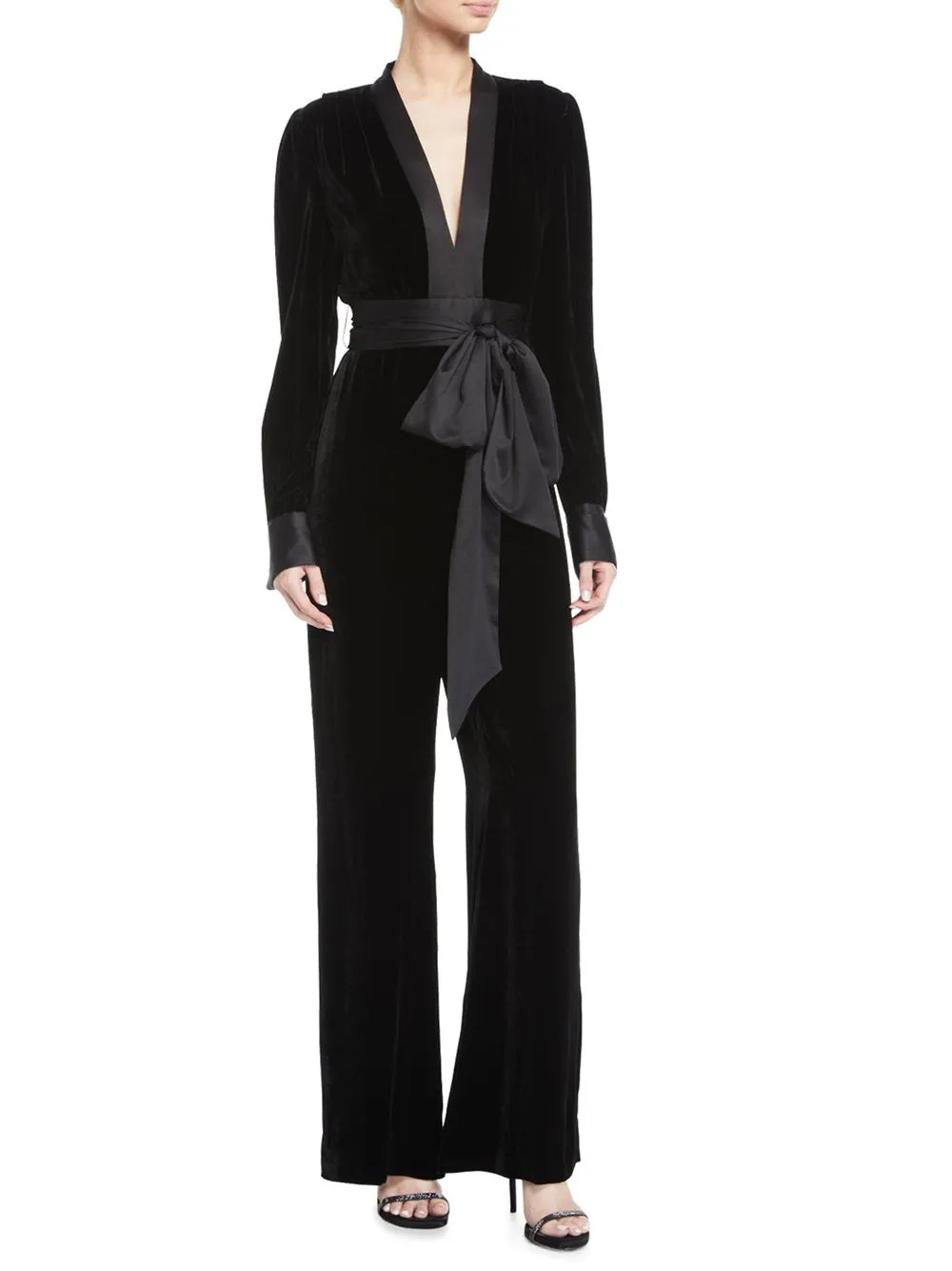 Black Velvet Jumpsuit