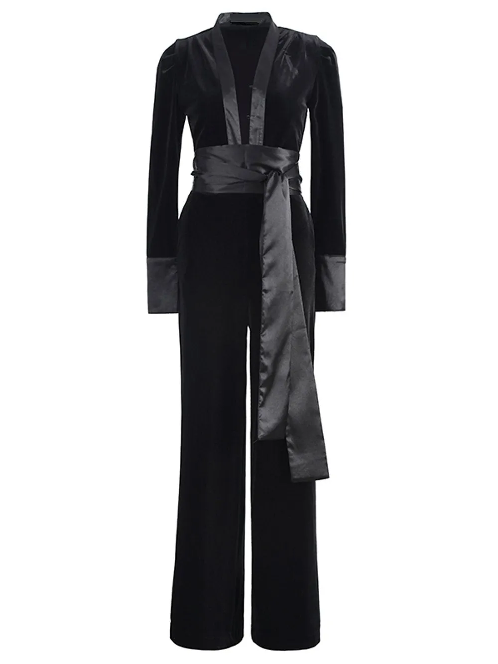 Black Velvet Jumpsuit
