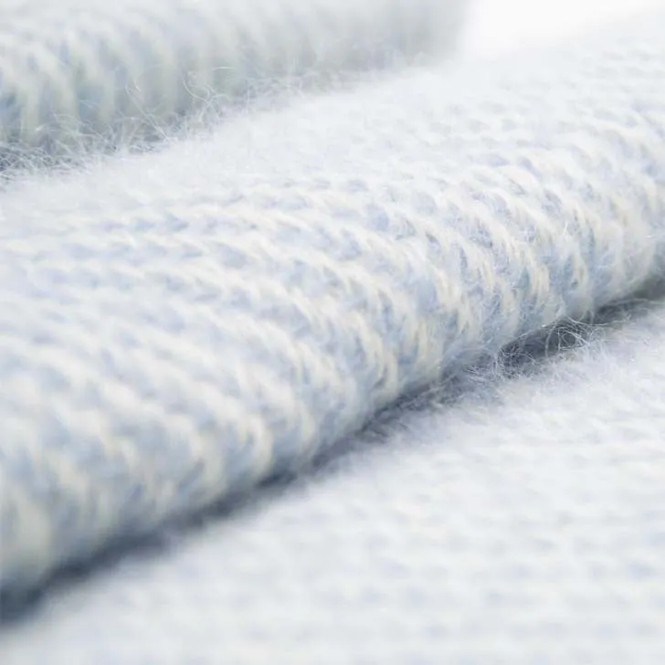 Blue Handwoven Mohair Wrap