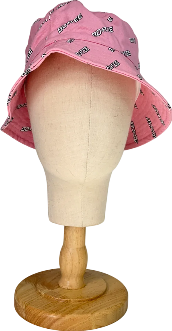Bo   Tee Pink Logo Printed Bucket Hat One Size