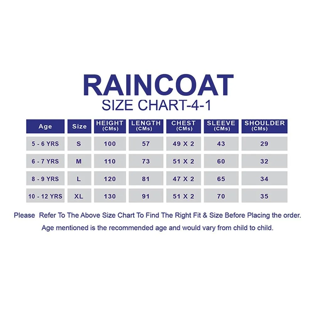Bold geometric print Lilac & Light blue Raincoat for Kids