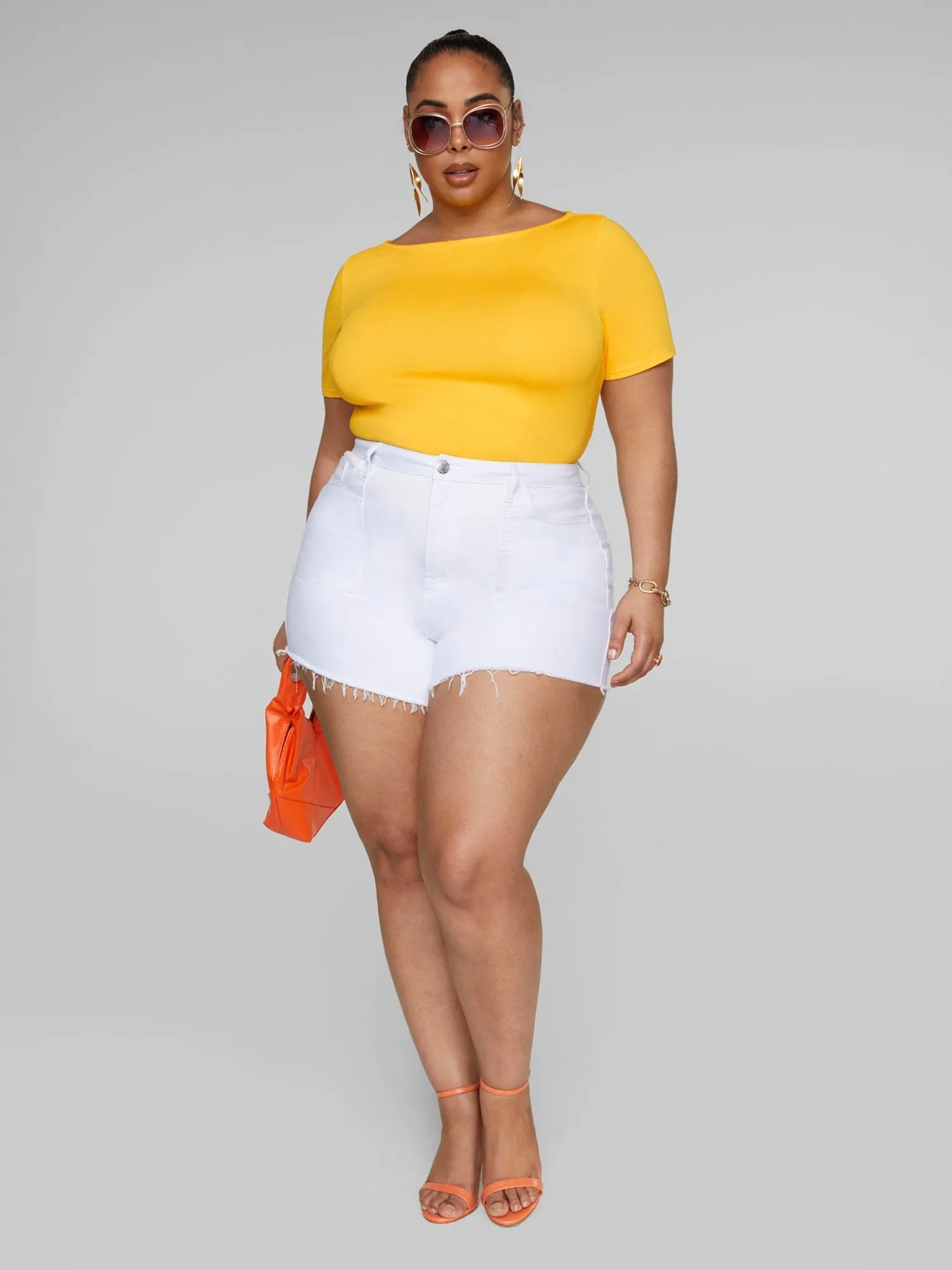 Brielle Bateau Neck Knit Tee