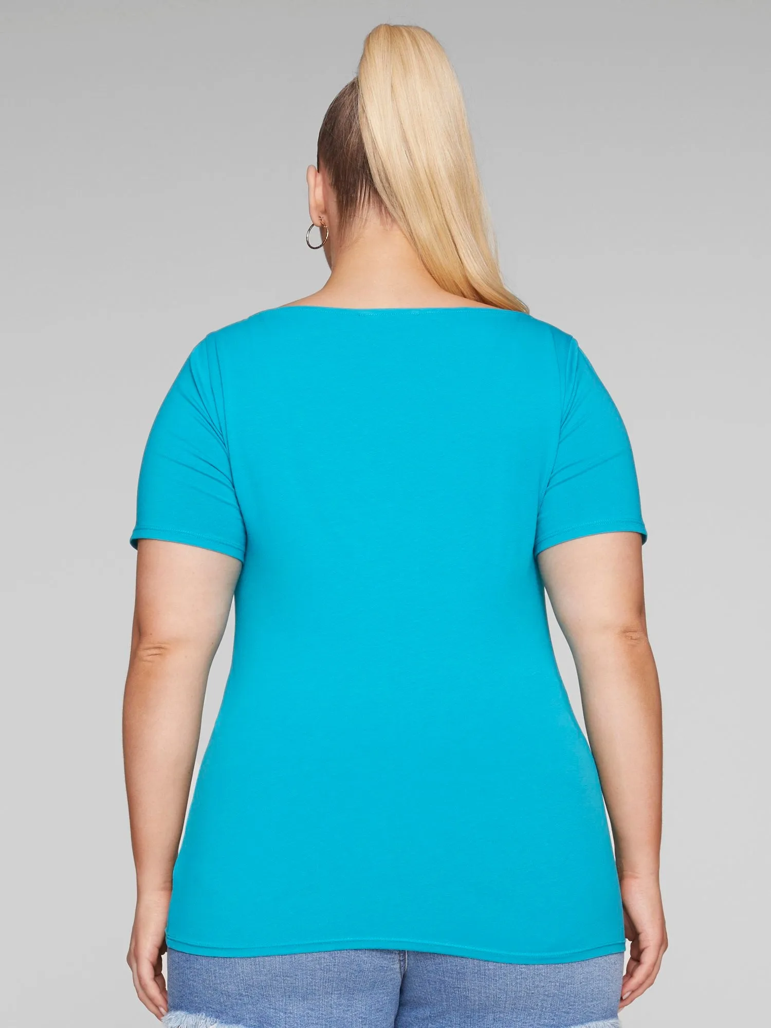 Brielle Bateau Neck Knit Tee