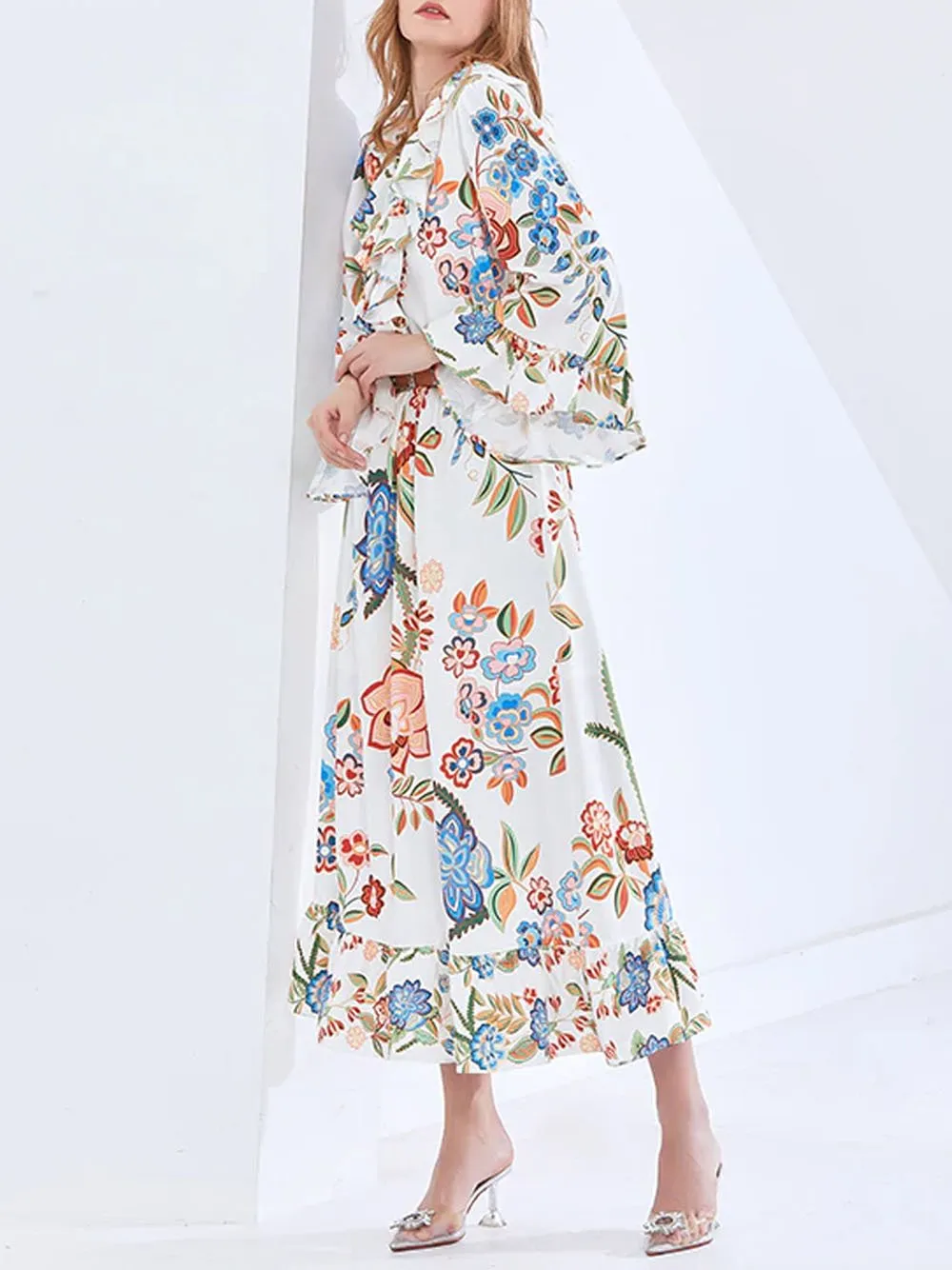 BRIELLE Floral Maxi Dress