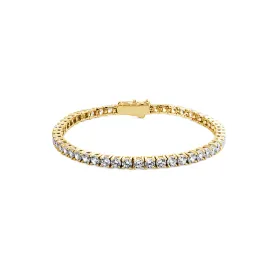 CARAT* London Francine Round Prong Tennis Bracelet Gold Vermeil