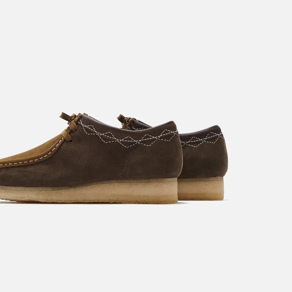 Clarks Originals Wallabee Low Stitch Pack Men's Green Combi Suede 26163708