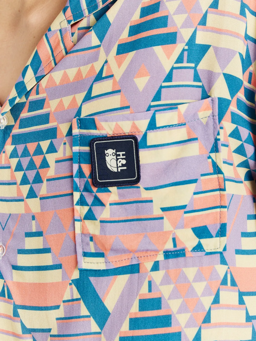 Clay Co-Ord Retro Pattern Shirt