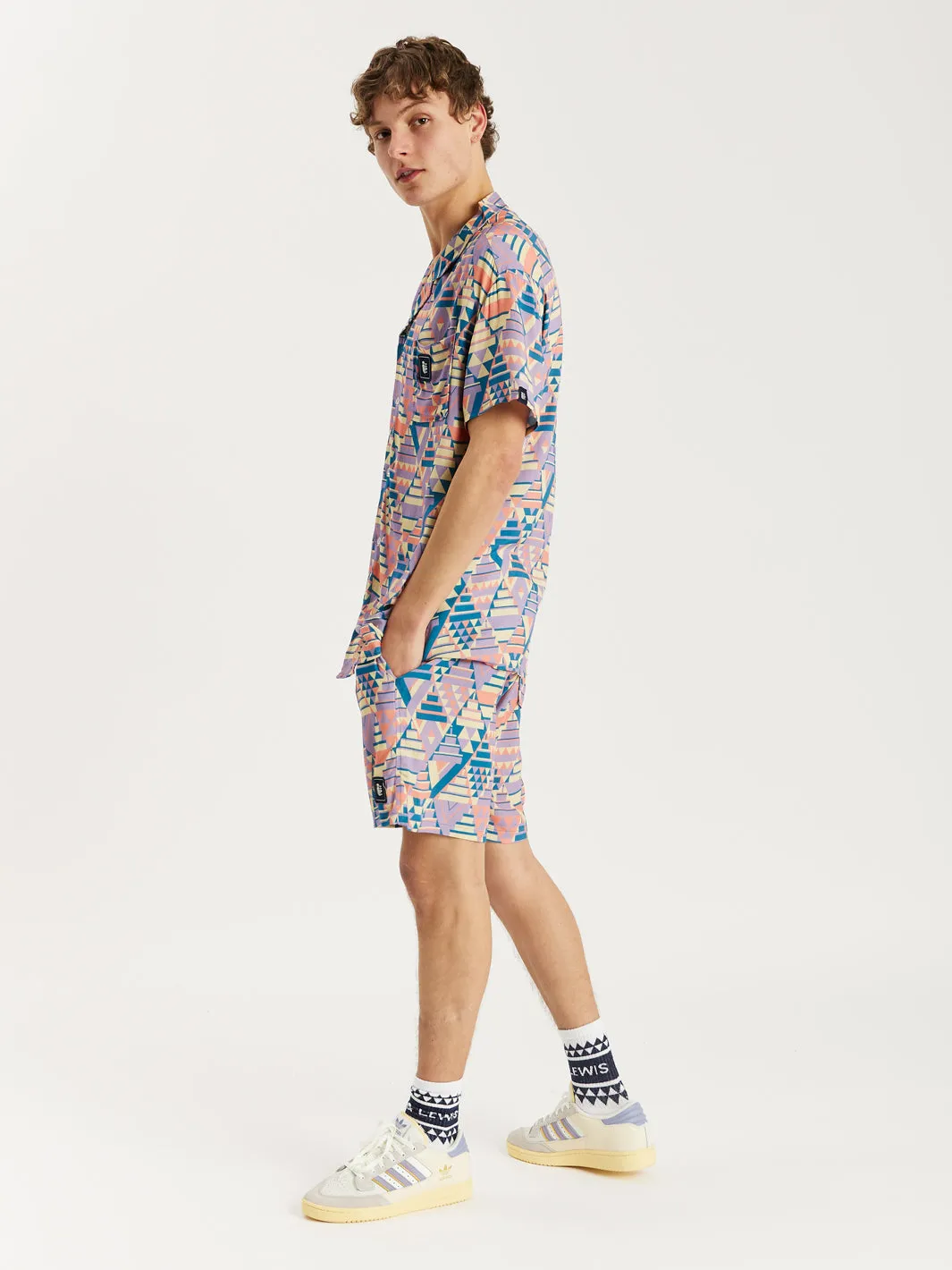 Clay Co-Ord Retro Pattern Shirt