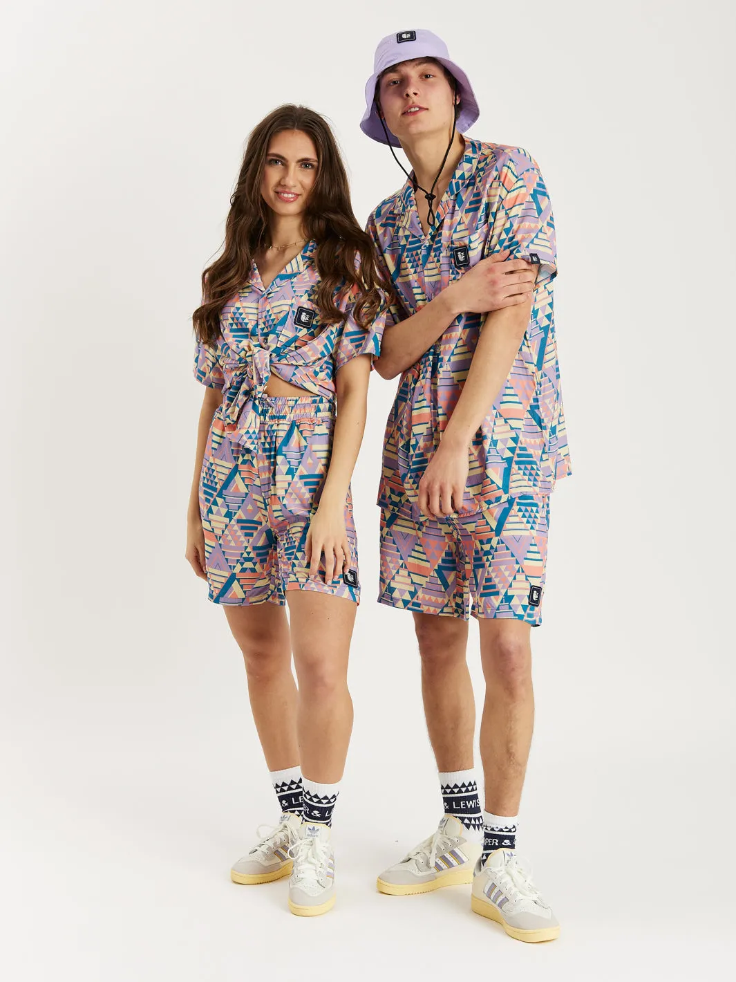 Clay Co-Ord Retro Pattern Shirt