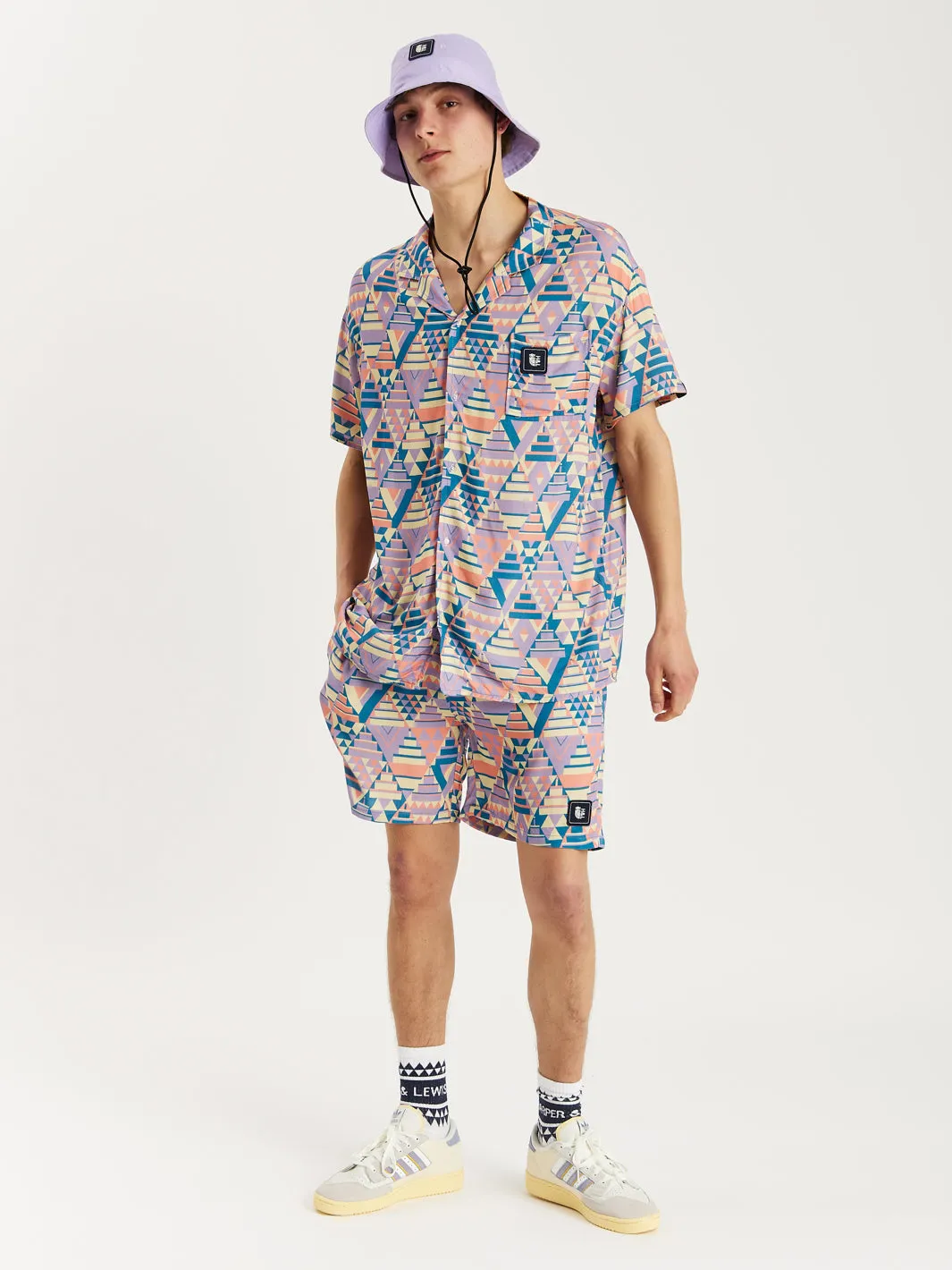 Clay Co-Ord Retro Pattern Shirt