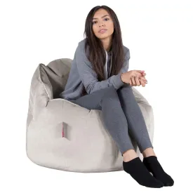 Cuddle Up Beanbag Chair - Velvet Silver