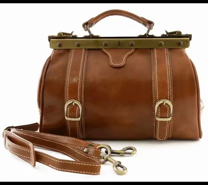 Doctor Bag Purse Frame With Screws Brushed Brass Metal Closure Purse Frame 30cm( 12")/ 35cm( 14") / 40cm(16") / 45cm(18")