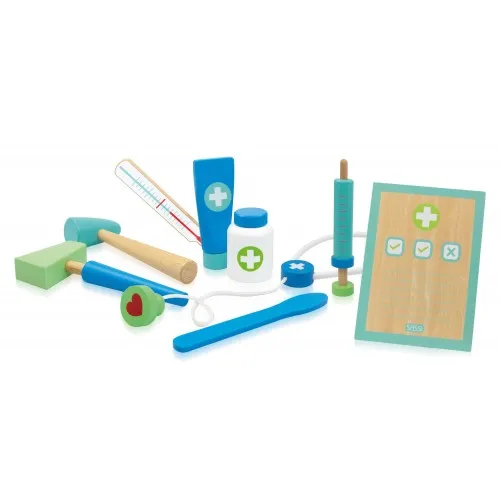 Doctor's Bag - 10 Piece Wooden Set