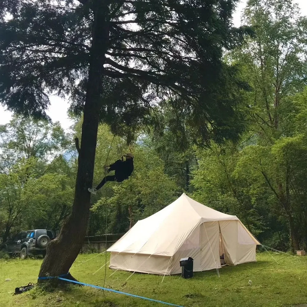Dream House Large Outdoor Waterproof Cotton Canvas 4 Season Camping Tent for 10 Persons