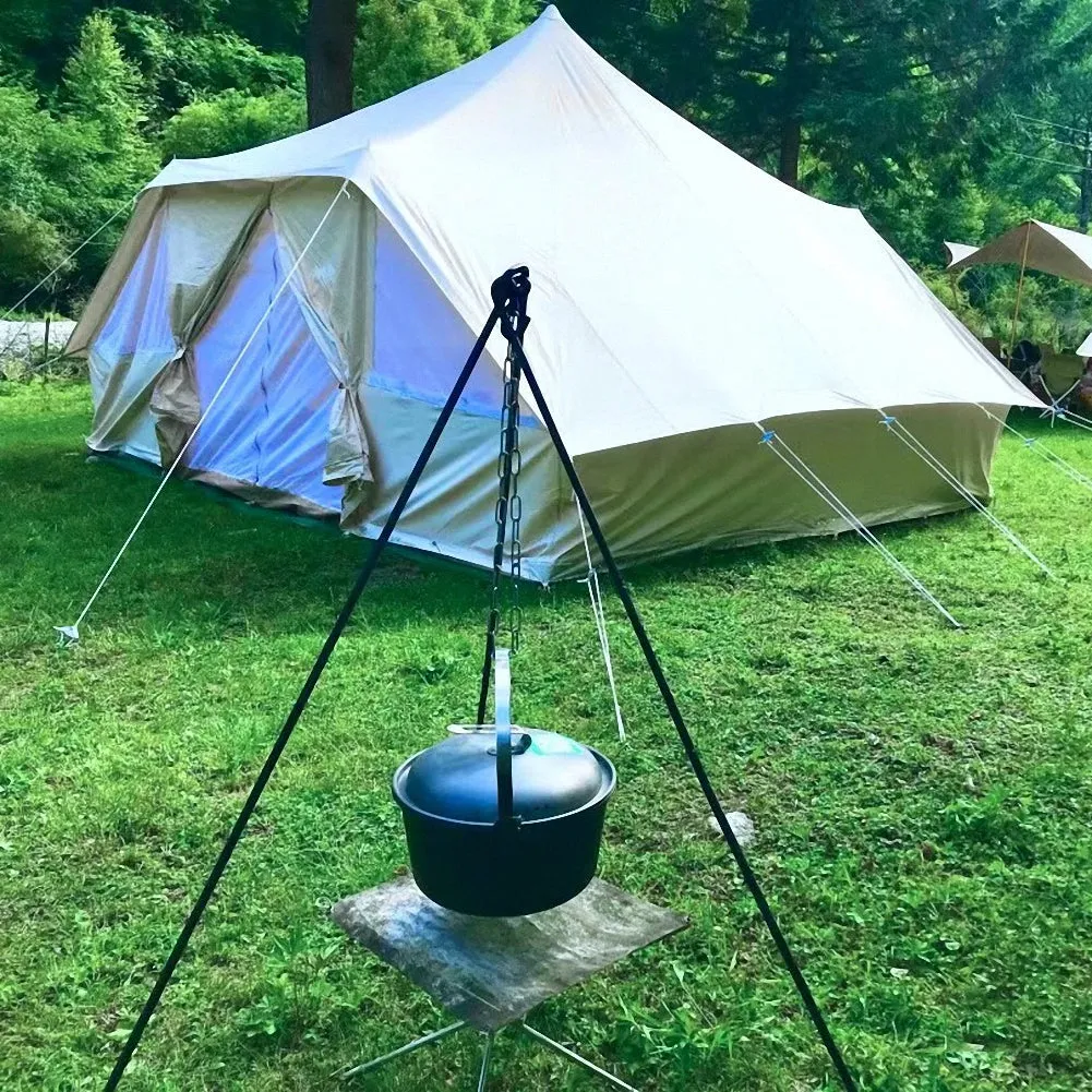 Dream House Large Outdoor Waterproof Cotton Canvas 4 Season Camping Tent for 10 Persons