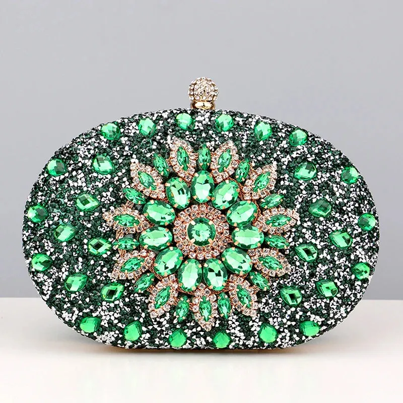 Elegance® Luxe Crystal Clutch Women Luxury Bag Evening Bag Wedding Crystal Ladies Cell Phone Pocket Purse Female Wallet for Party Quality Gift