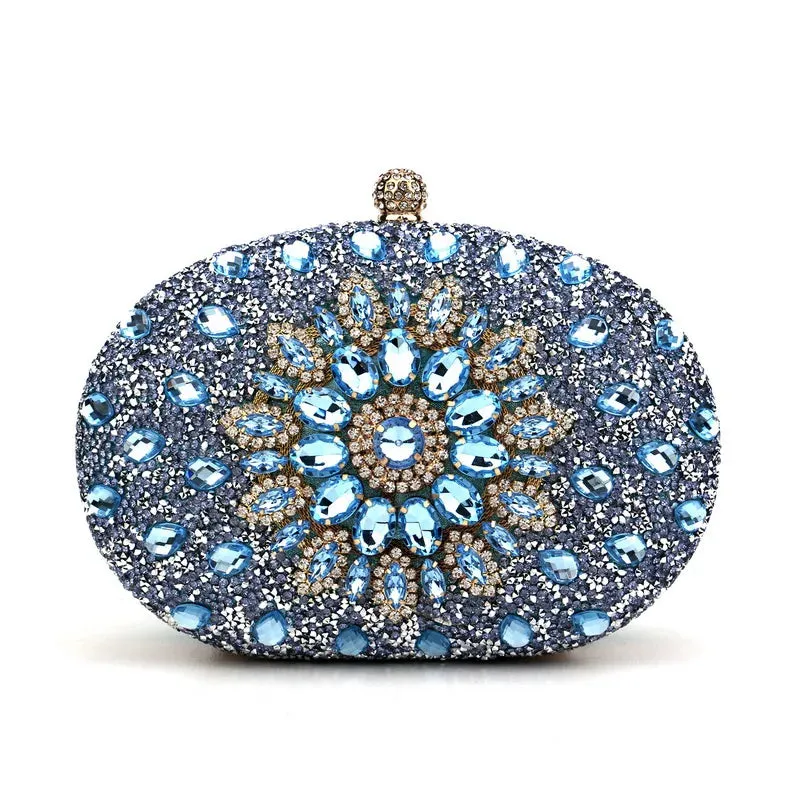 Elegance® Luxe Crystal Clutch Women Luxury Bag Evening Bag Wedding Crystal Ladies Cell Phone Pocket Purse Female Wallet for Party Quality Gift