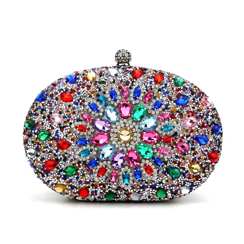 Elegance® Luxe Crystal Clutch Women Luxury Bag Evening Bag Wedding Crystal Ladies Cell Phone Pocket Purse Female Wallet for Party Quality Gift