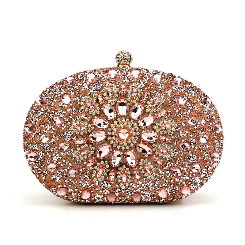 Elegance® Luxe Crystal Clutch Women Luxury Bag Evening Bag Wedding Crystal Ladies Cell Phone Pocket Purse Female Wallet for Party Quality Gift
