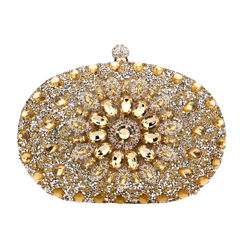 Elegance® Luxe Crystal Clutch Women Luxury Bag Evening Bag Wedding Crystal Ladies Cell Phone Pocket Purse Female Wallet for Party Quality Gift