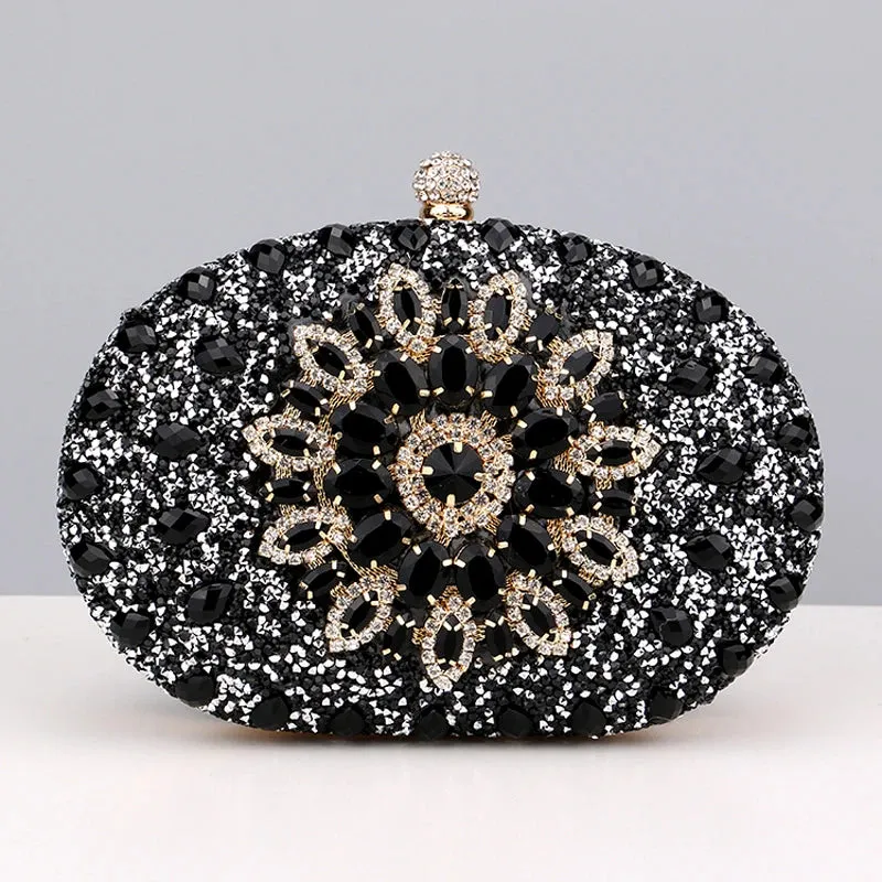 Elegance® Luxe Crystal Clutch Women Luxury Bag Evening Bag Wedding Crystal Ladies Cell Phone Pocket Purse Female Wallet for Party Quality Gift
