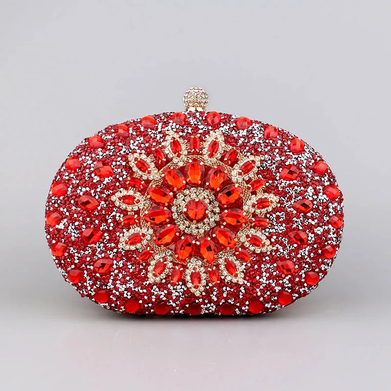 Elegance® Luxe Crystal Clutch Women Luxury Bag Evening Bag Wedding Crystal Ladies Cell Phone Pocket Purse Female Wallet for Party Quality Gift