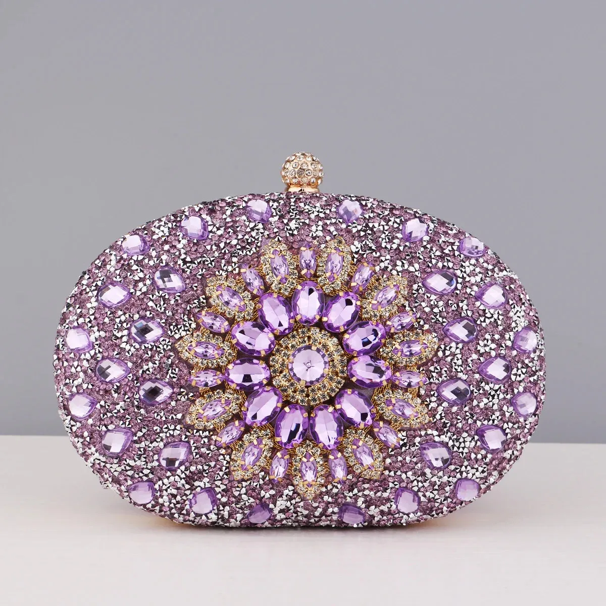 Elegance® Luxe Crystal Clutch Women Luxury Bag Evening Bag Wedding Crystal Ladies Cell Phone Pocket Purse Female Wallet for Party Quality Gift