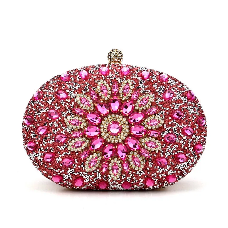 Elegance® Luxe Crystal Clutch Women Luxury Bag Evening Bag Wedding Crystal Ladies Cell Phone Pocket Purse Female Wallet for Party Quality Gift