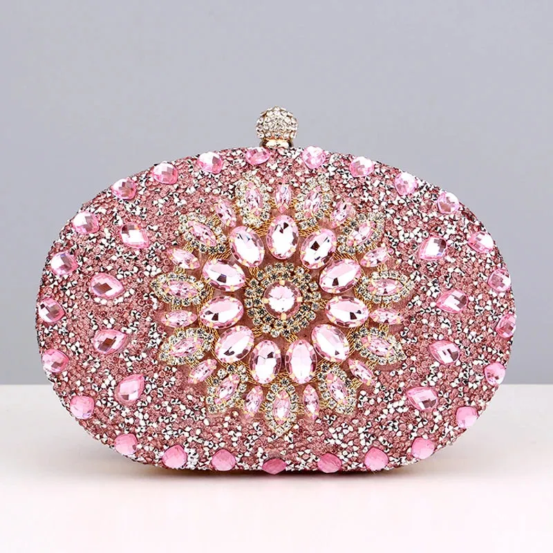 Elegance® Luxe Crystal Clutch Women Luxury Bag Evening Bag Wedding Crystal Ladies Cell Phone Pocket Purse Female Wallet for Party Quality Gift