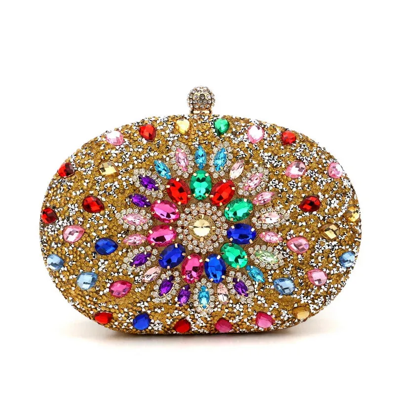 Elegance® Luxe Crystal Clutch Women Luxury Bag Evening Bag Wedding Crystal Ladies Cell Phone Pocket Purse Female Wallet for Party Quality Gift