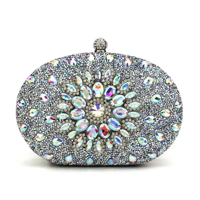 Elegance® Luxe Crystal Clutch Women Luxury Bag Evening Bag Wedding Crystal Ladies Cell Phone Pocket Purse Female Wallet for Party Quality Gift