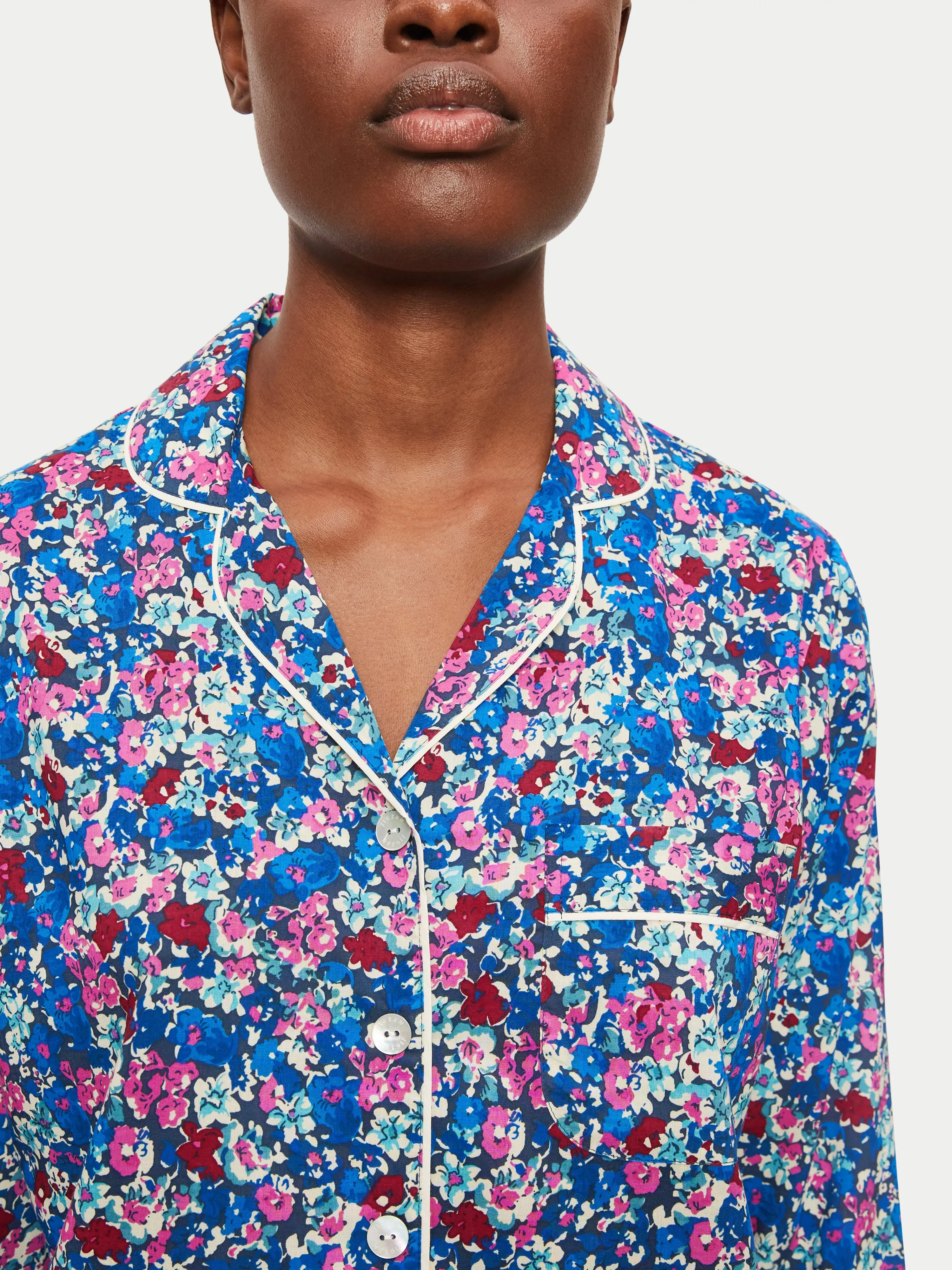 Freesia Ditsy Pyjama | Blue
