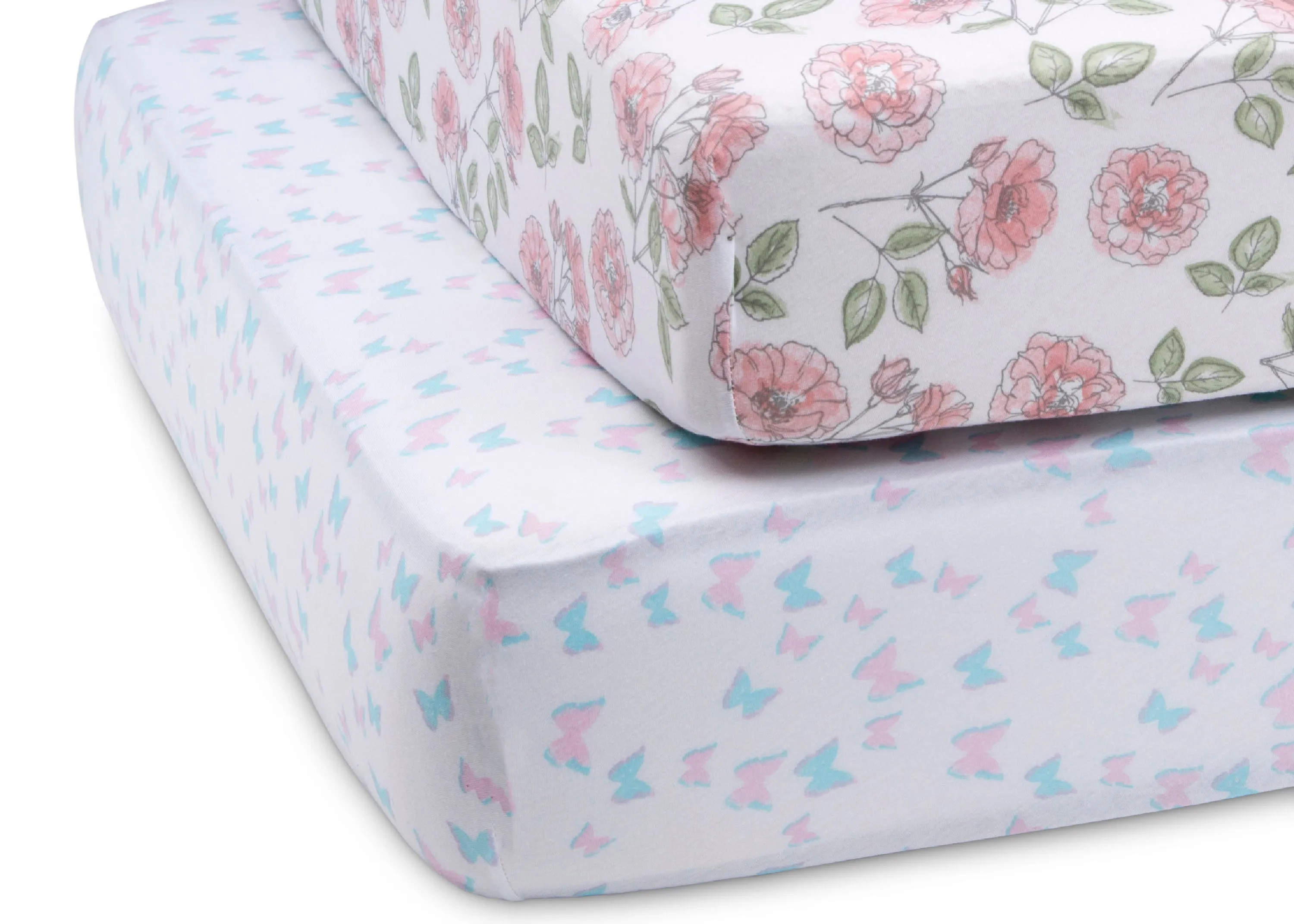 Garden Party Fitted Crib Sheets - 2 Pack